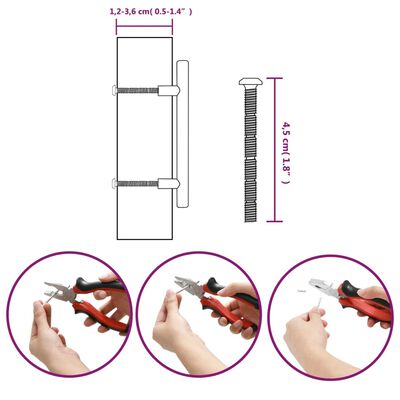 vidaXL Poignées d'armoire 10 pcs doré 96 mm acier inoxydable