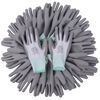 vidaXL Gants de travail PU 24 paires Blanc et gris Taille 8/M