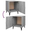 vidaXL Tables de chevet 2 pcs Sonoma gris Bois d'ingénierie