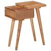 vidaXL Table de chevet Bois d'acacia massif 45 x 32 x 55 cm
