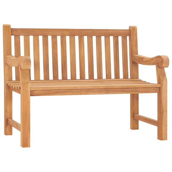 vidaXL Banc de jardin Marron 120 x 69 x 92 cm Bois de teck solide