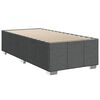 vidaXL Sommier &agrave; lattes de lit avec matelas Gris fonc&eacute; 100x200cm Tissu