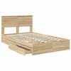 vidaXL Lit de Rangement Ch&ecirc;ne Sonoma 120 x 190 cm Bois d'ing&eacute;nierie