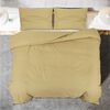 vidaXL Ensemble de housse de couette Taupe 200x200 cm Microfibre