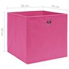 vidaXL Boîtes de rangement 10 pcs Tissu intissé 28x28x28 cm Rose