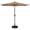 vidaXL Parasol de jardin avec lumi&egrave;res LED et base 270 x 270 cm