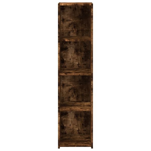 vidaXL Buffet chêne fumé 30x41x124 cm bois d'ingénierie