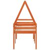 vidaXL Lit haut sans matelas cire marron 90x190 cm bois de pin massif