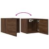 vidaXL Meubles TV muraux 2 pcs Ch&ecirc;ne marron 30,5x30x30 cm