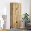 vidaXL Haut Armoire 2 pcs Ch&ecirc;ne artisanal Bois d'ing&eacute;nierie