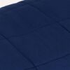 vidaXL Couverture lest&eacute;e Bleu 200x225 cm 13 kg Tissu