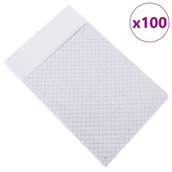 vidaXL Tapis d'entra&icirc;nement pour animaux en tissu non tiss&eacute; 100 pcs