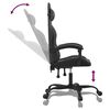 vidaXL Chaise de jeu Noir Similicuir