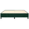 vidaXL Cadre de lit vert fonc&eacute; 200x200 cm velours