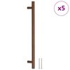 vidaXL Poign&eacute;es d'armoire 5 pcs bronze 224 mm acier inoxydable