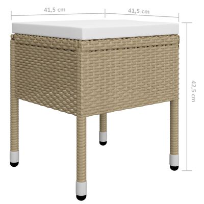 vidaXL Ensemble de salle à manger de jardin 5 pcs Beige