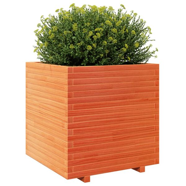 vidaXL Jardini&egrave;re cire marron 70x70x72,5 cm bois de pin massif