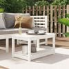 vidaXL Table de jardin blanc 82,5x50,5x45 cm bois massif de pin