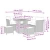 vidaXL Ensemble de canap&eacute; de jardin 8 pcs Beige polyrotin