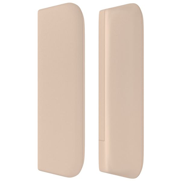 vidaXL T&ecirc;te de lit avec oreilles Cappuccino 183x16x78/88 cm Similicuir