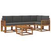 vidaXL Ensemble de canap&eacute;s d'ext&eacute;rieur 6 pc Naturel et Anthracite