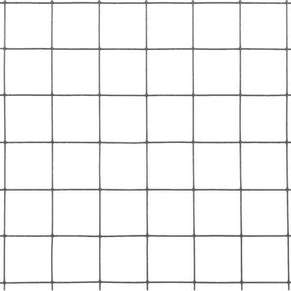 vidaXL Grillage acier et revêtement en PVC 25 x 1 m gris