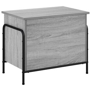 vidaXL Bo&icirc;te de rangement Sonoma gris 80 x 40 x 49,5 cm
