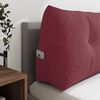 vidaXL Coussin de Dos Bordeaux 180 x 24 x 50 cm tissu