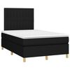 vidaXL Sommier &agrave; lattes de lit avec matelas Noir 120x200 cm Tissu