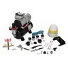 vidaXL Kit de compresseur d'a&eacute;rographe avec 3 pistolets