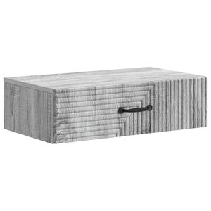vidaXL Table d'appoint murale Sonoma gris 59 x 34,5 x 17 cm