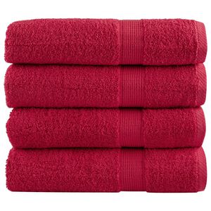 vidaXL Serviettes de bain de qualit&eacute; sup&eacute;rieure SOLUND 4 pcs 600g/m&sup2;