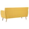 vidaXL Canapé à 3 places revêtement en tissu 172x70x82 cm jaune