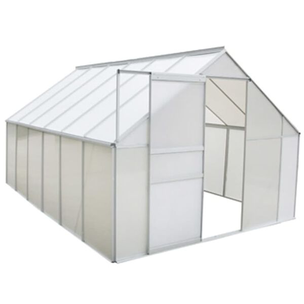 vidaXL Serre Polycarbonate et aluminium 430x250x195 cm