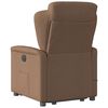 vidaXL Fauteuil inclinable de massage &eacute;lectrique Marron Tissu