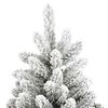 vidaXL Sapin de No&euml;l artificiel Vert et blanc 270 cm PVC et m&eacute;tal