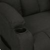 vidaXL Fauteuil inclinable Noir Tissu