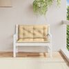 vidaXL Coussins de banc de jardin lot de 2 beige mélangé tissu