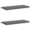 vidaXL Coussins de Banc SOEST 2 pc 100 % polyester Gris