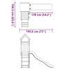 vidaXL Aire de jeux d'ext&eacute;rieur bois de pin massif