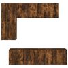 vidaXL Unités murales TV 5 pcs chêne fumé bois d'ingénierie