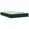 vidaXL Cadre de lit ottoman sans matelas vert fonc&eacute; 140x190 cm velours