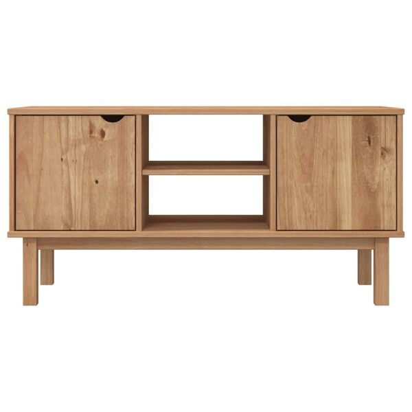 vidaXL Meuble TV OTTA 113,5x43x57 cm Bois de pin massif