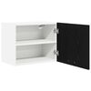 vidaXL Armoire suspendue Ch&ecirc;ne noir et Blanc 50 x 31 x 40 cm