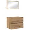 vidaXL Ensemble de mobilier de salle de bain 2 pc Ch&ecirc;ne artisanal