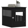 vidaXL Meuble de cage pour chiens noir 64,5x80x71 cm bois d'ing&eacute;nierie