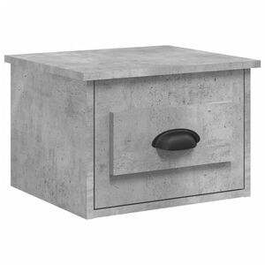 vidaXL Table de chevet murale gris b&eacute;ton 50x36x40 cm