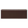 vidaXL Abri de jardin 257x489x181 cm Métal Marron