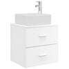 vidaXL Vanit&eacute; de lavabo mural Blanc 49,5 x 41 x 63 cm