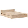 vidaXL Cadre de lit sans matelas 120x190 cm bois de pin massif